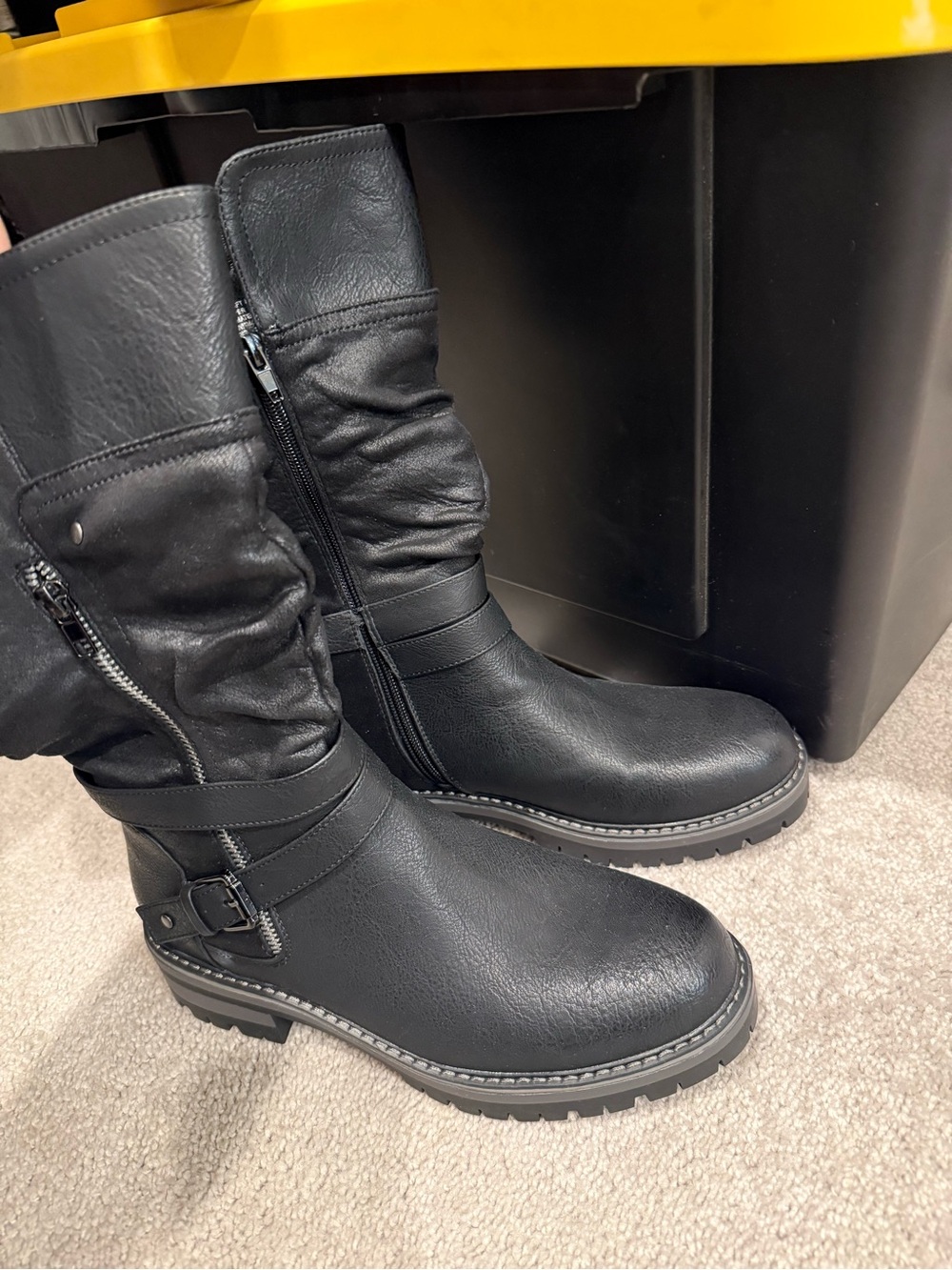 Maurice’s Moto Type Black Boots Sz 8m
